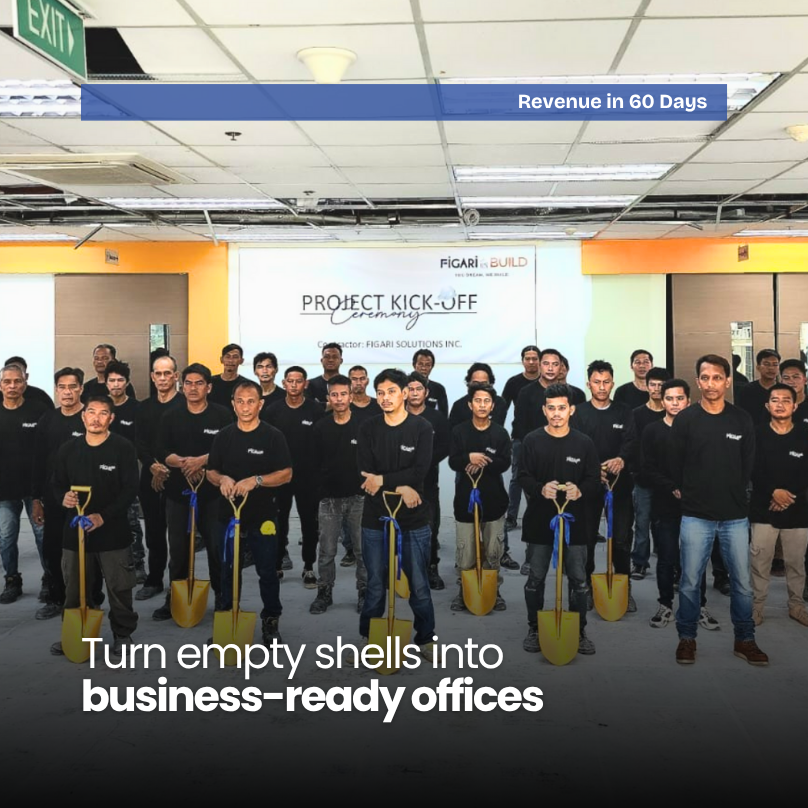 Empty office shell transformed into a business-ready workspace by Figari