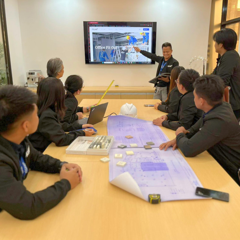 Figari Construction Team planning session.