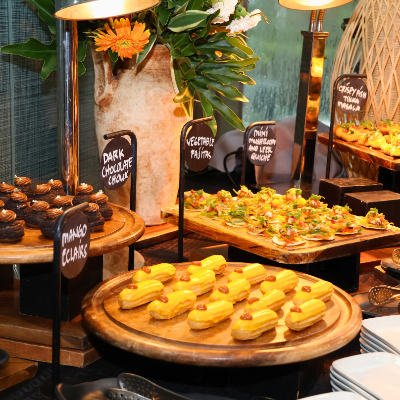 Catering spread prepared for Figari and HGS contract signing event